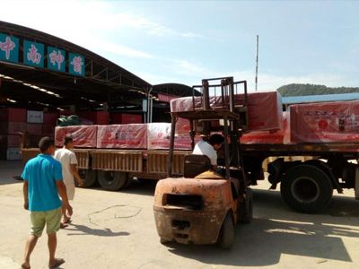 竹膠板裝車發(fā)貨中 竹膠板裝車發(fā)貨中