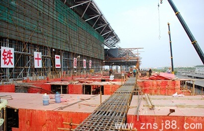 2008年中南神箭木模板在鳥巢施工現場